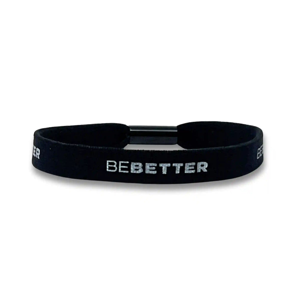 "BE BETTER" Stretch Bracelet - Black