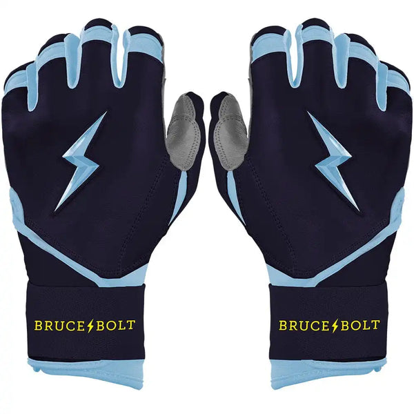 Bear Series Long Cuff Batting Gloves - Tampa Blue