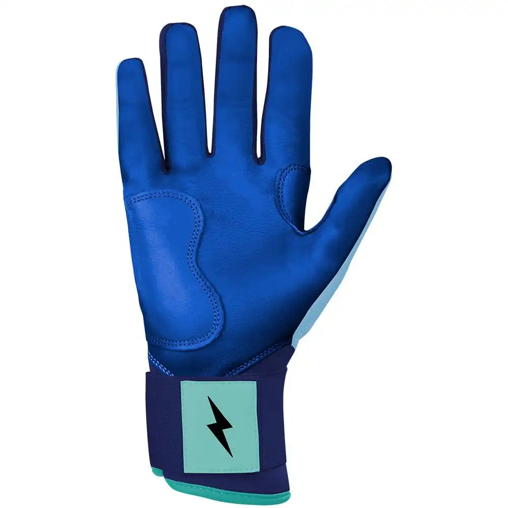 Bear Series Long Cuff Batting Gloves - Tidal Blue Secondary image