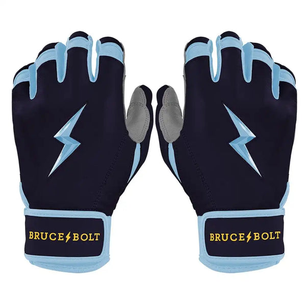 Bear Series Short Cuff Batting Gloves - Tampa Blue
