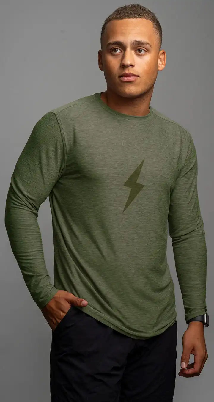 SuperSoft BOLT Long Sleeve Shirt - Olive Green Main image