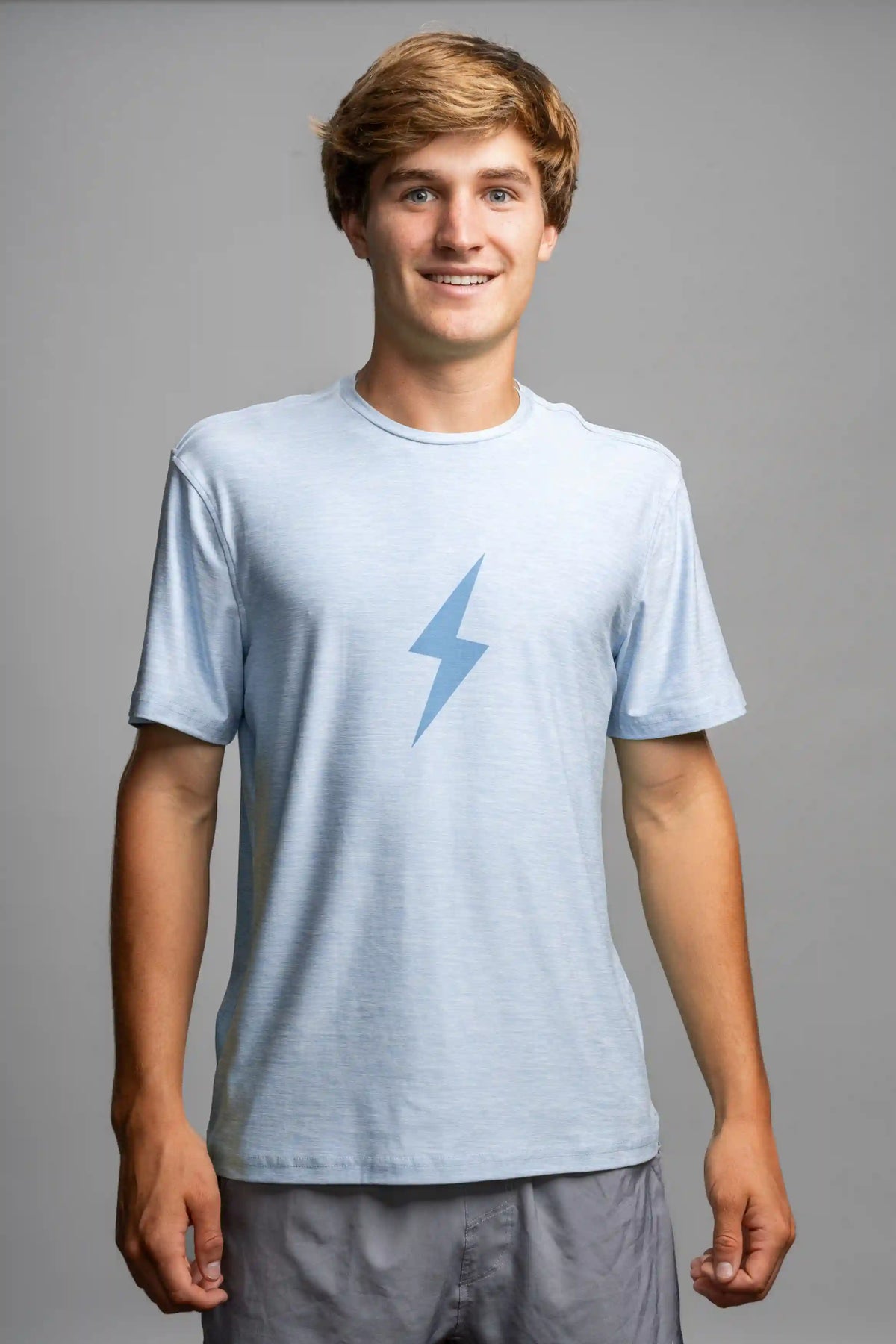 SuperSoft BOLT Short Sleeve Shirt - Baby Blue Main image