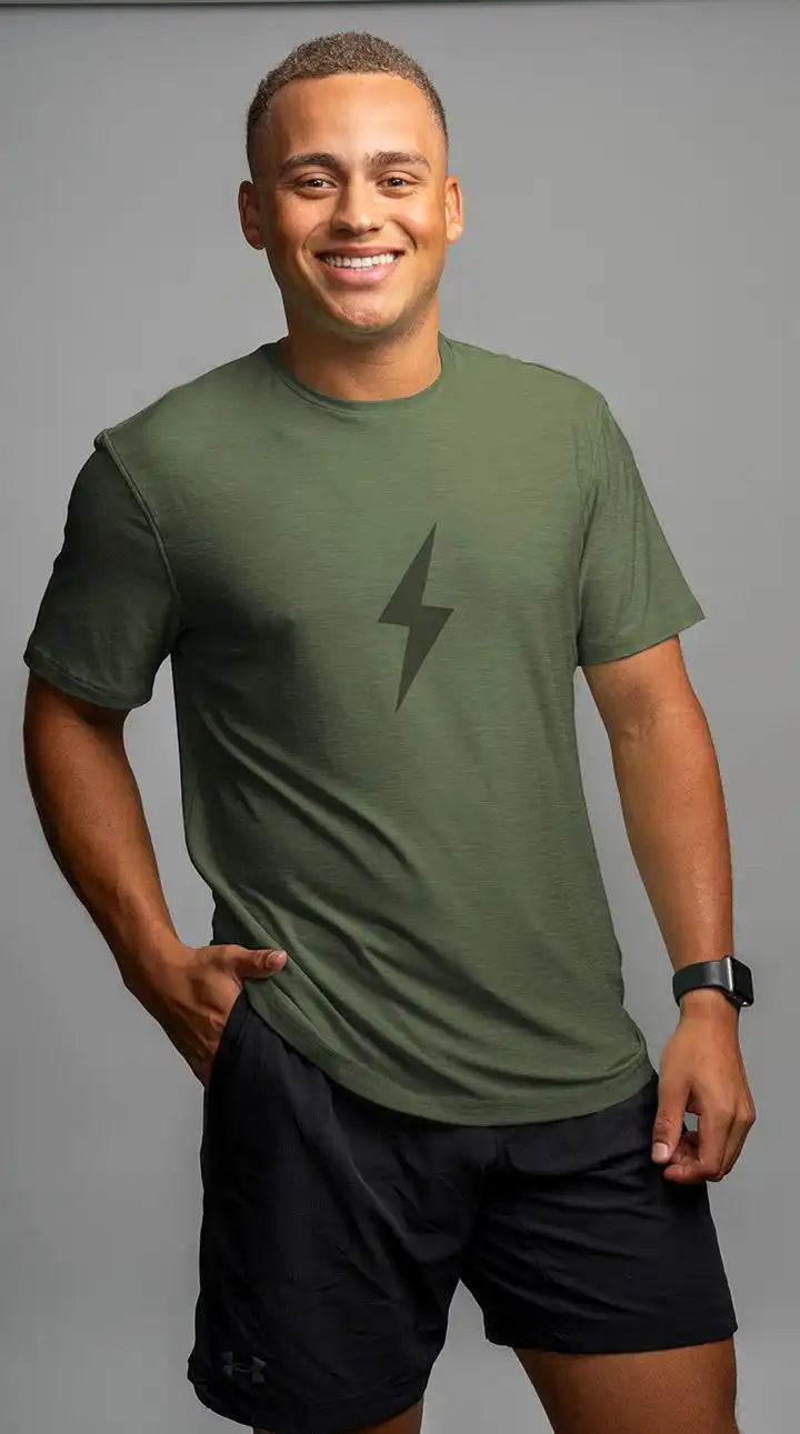 SuperSoft BOLT Short Sleeve Shirt - Olive Green
