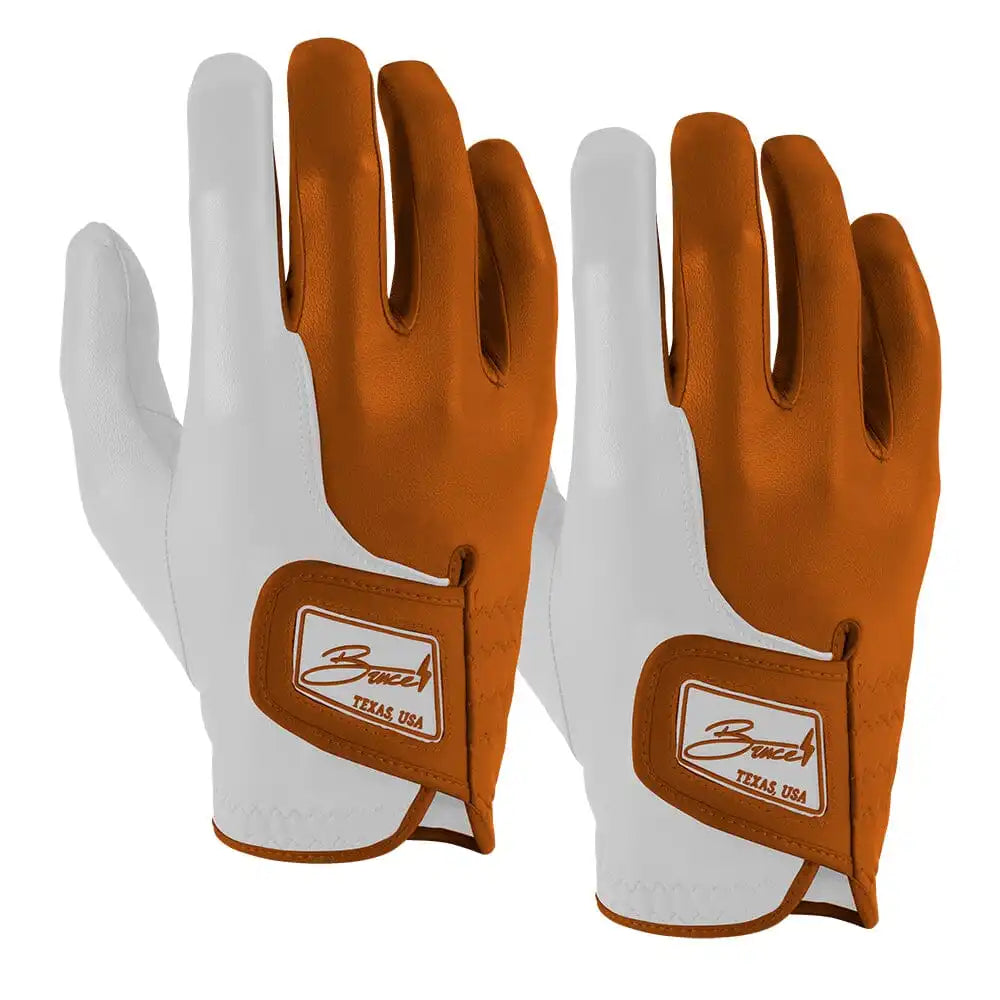 Bear Series Golf Gloves (On Right, 2-Pack) - Austin Orange Main image
