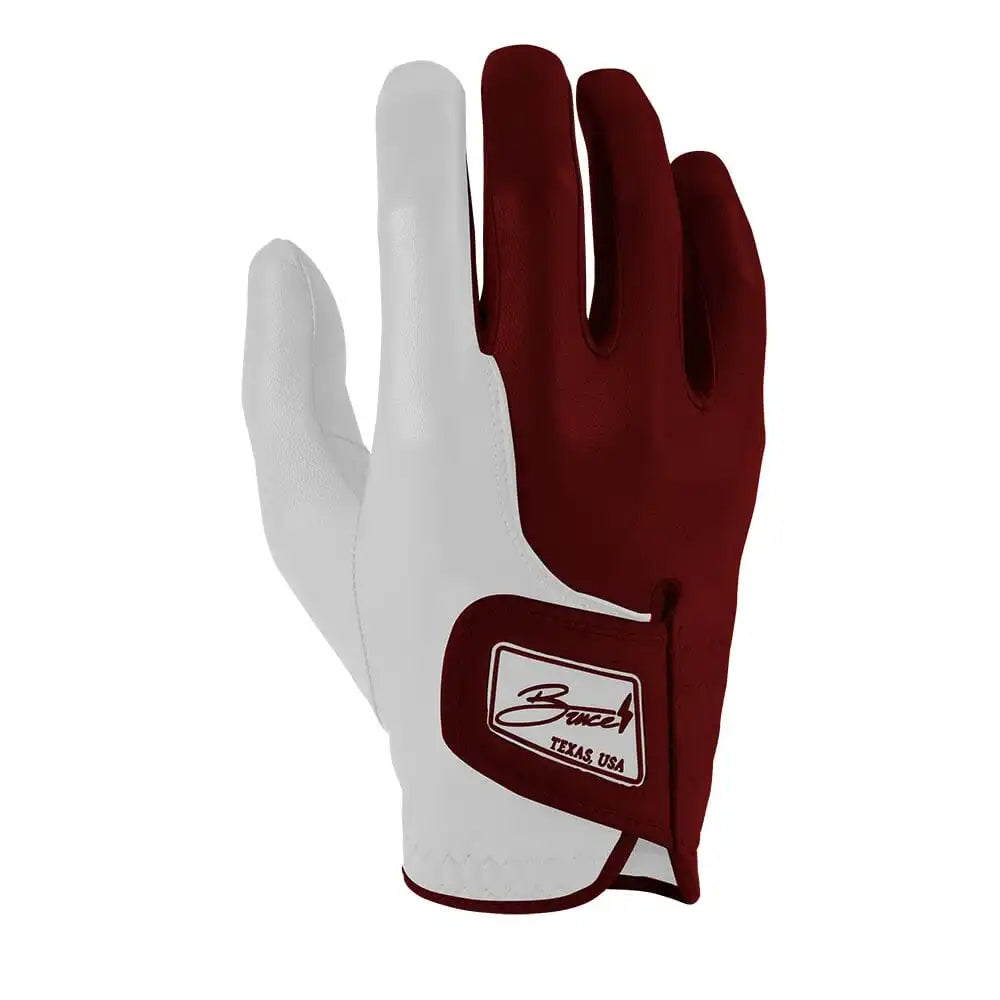 Bear Series Golf Gloves (On Right, 2-Pack) - College Station Maroon Secondary image