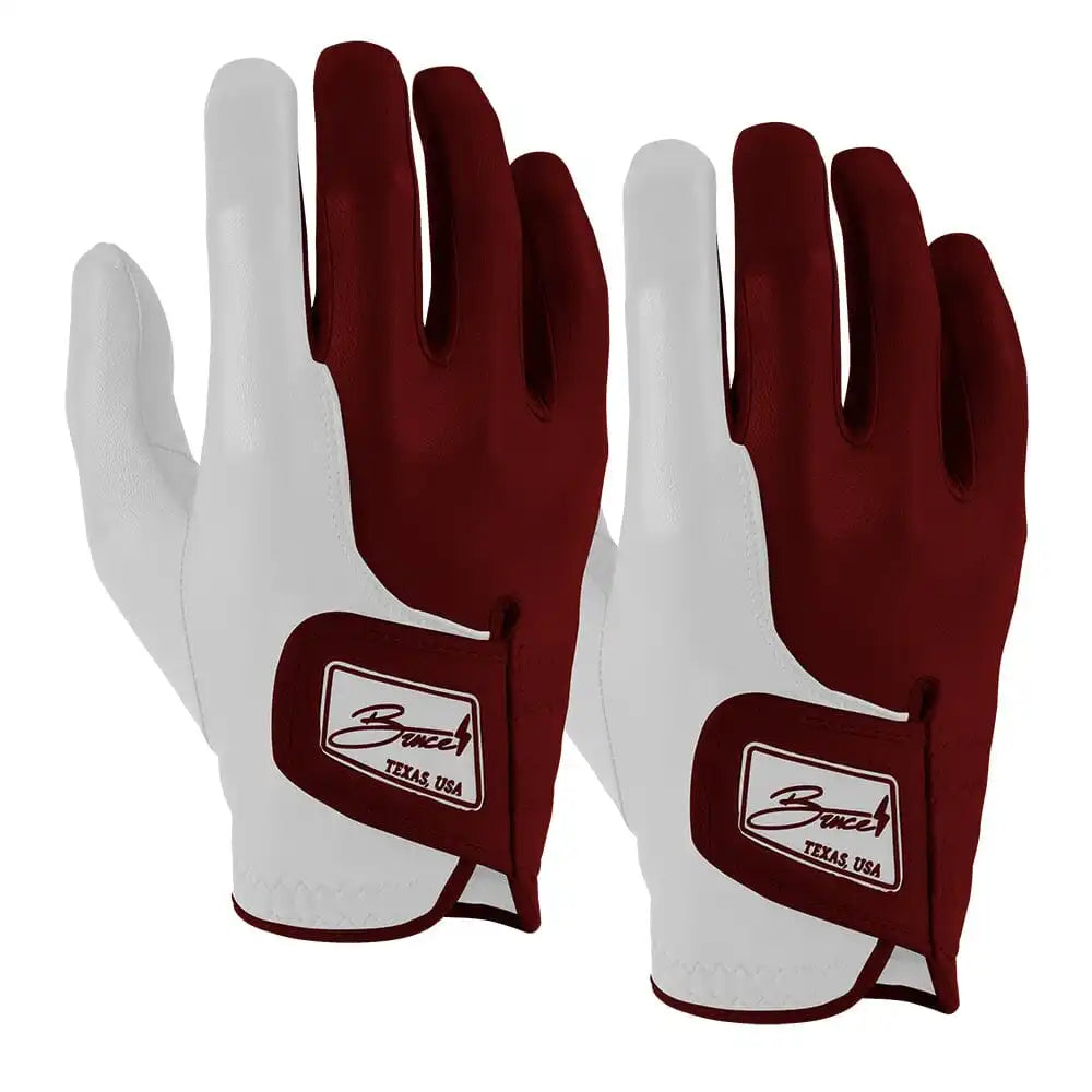 Bear Series Golf Gloves (On Right, 2-Pack) - College Station Maroon Main image