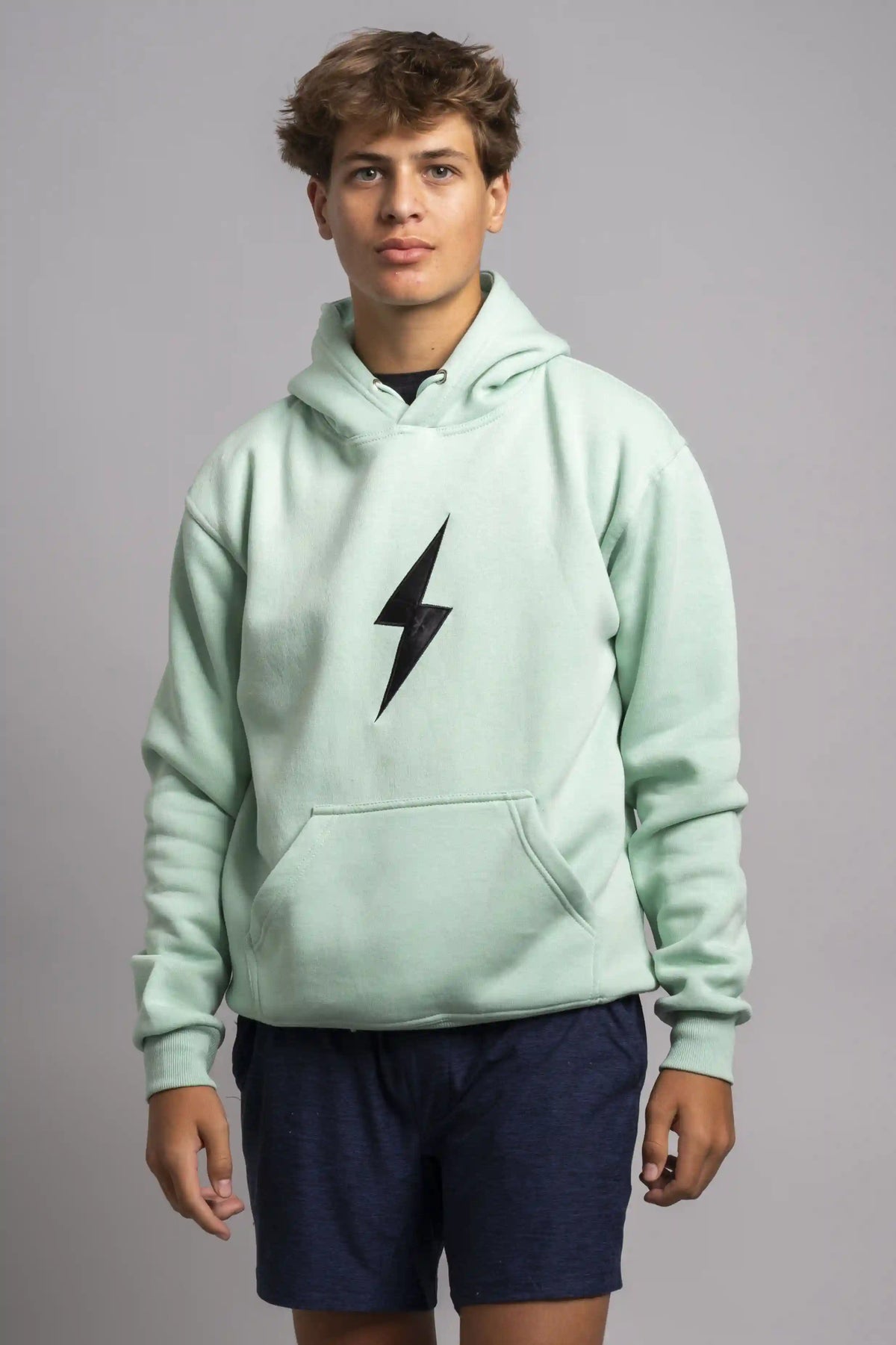 BOLT Hoodie - Mint Green/Black Bolt Main image