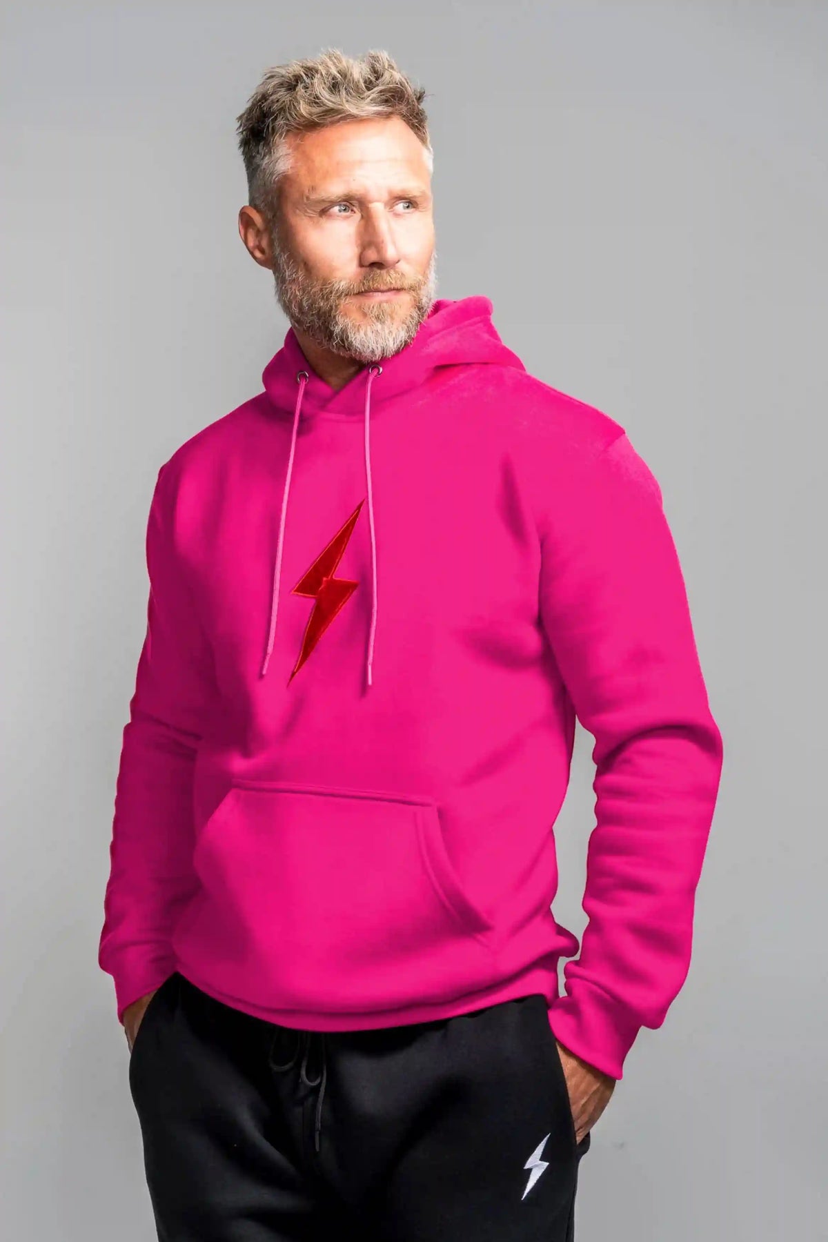 BOLT Hoodie - Pink/Red Bolt Main image