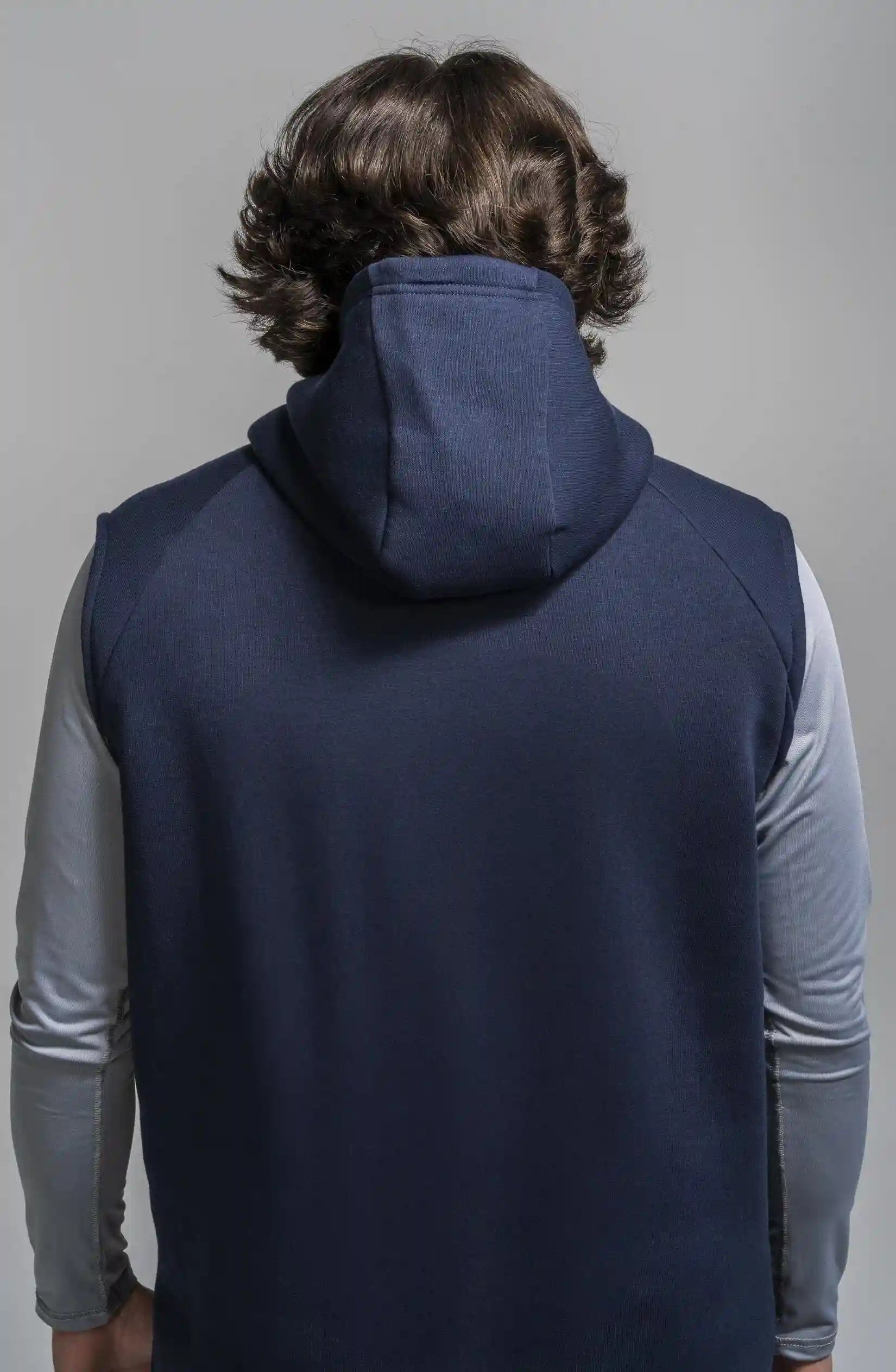 BOLT Sleeveless Hoodie - Navy/Navy Bolt Secondary image