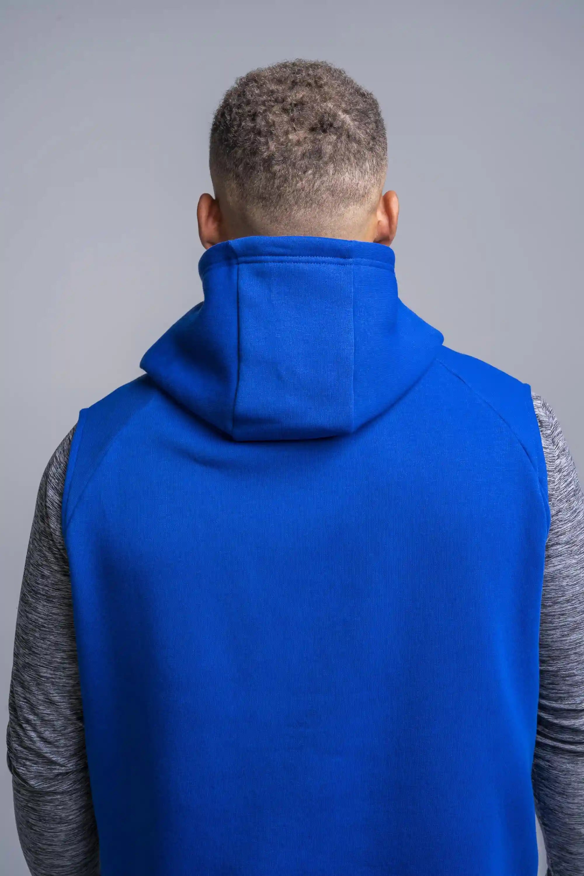 BOLT Sleeveless Hoodie - Royal/Royal Bolt Secondary image