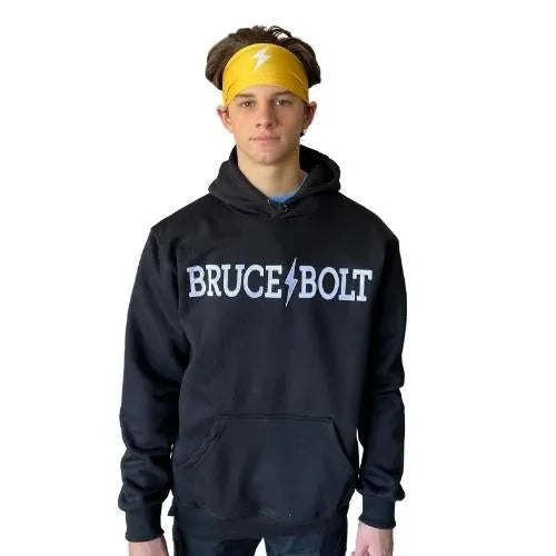 "BRUCE BOLT" Hoodie - Black/White Main image