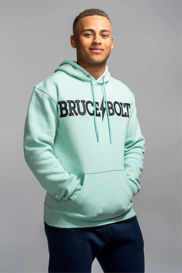 "BRUCE BOLT" Hoodie - Mint Green/Black