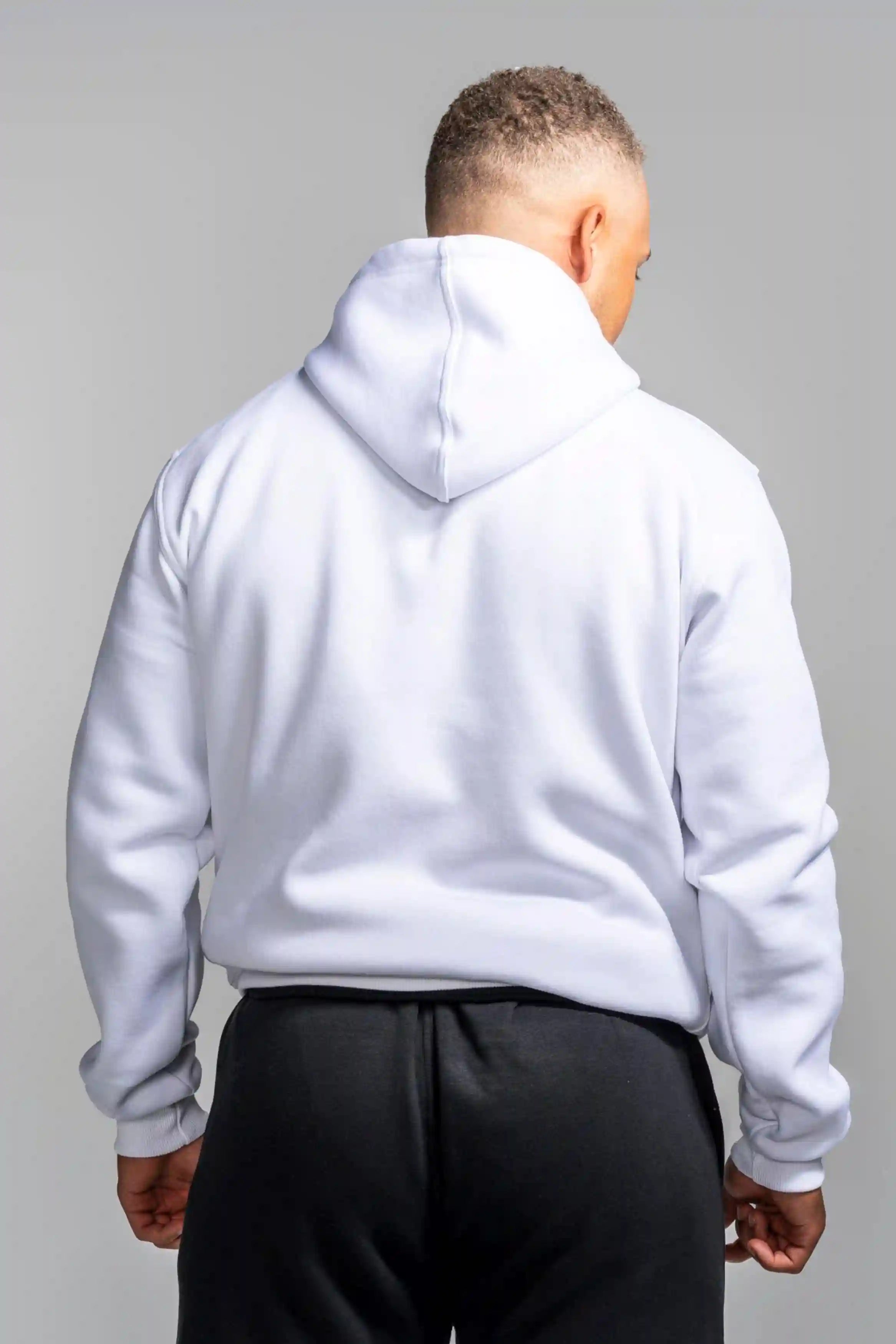 "BRUCE BOLT" Hoodie - White/Black Secondary image