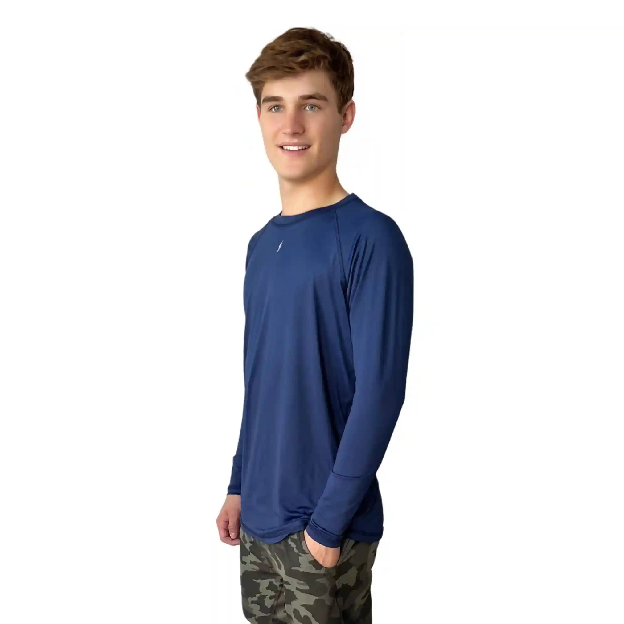 Performance Long Sleeve Shirt - Navy Secondary image
