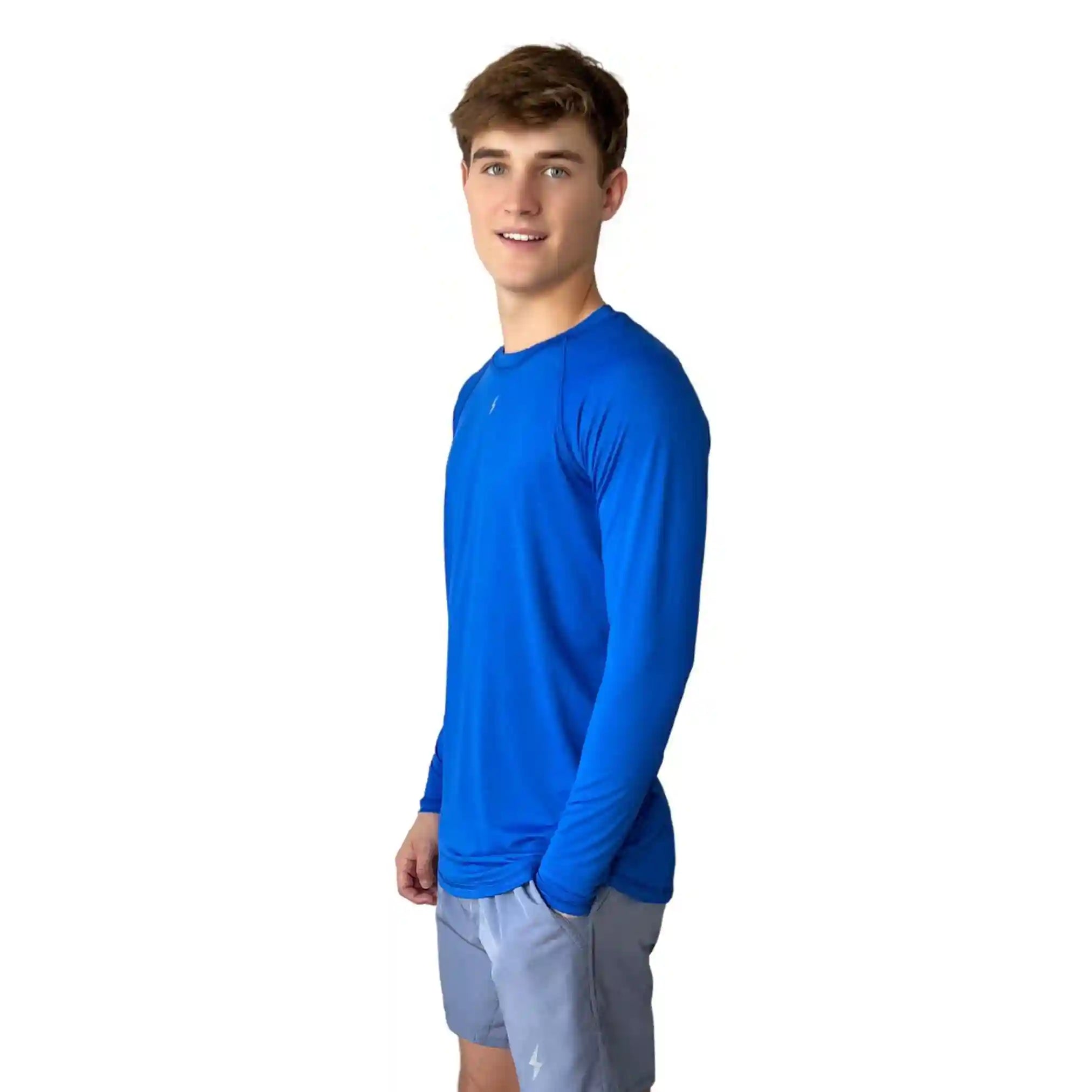 Performance Long Sleeve Shirt - Royal Blue Secondary image