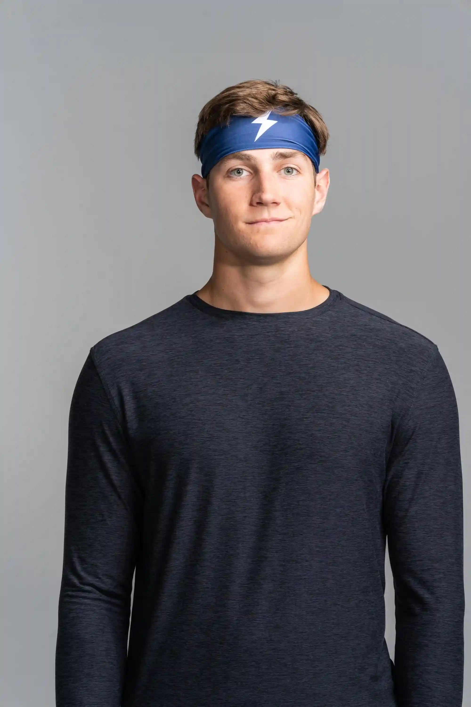 Performance Wide Headband - Navy Secondary image