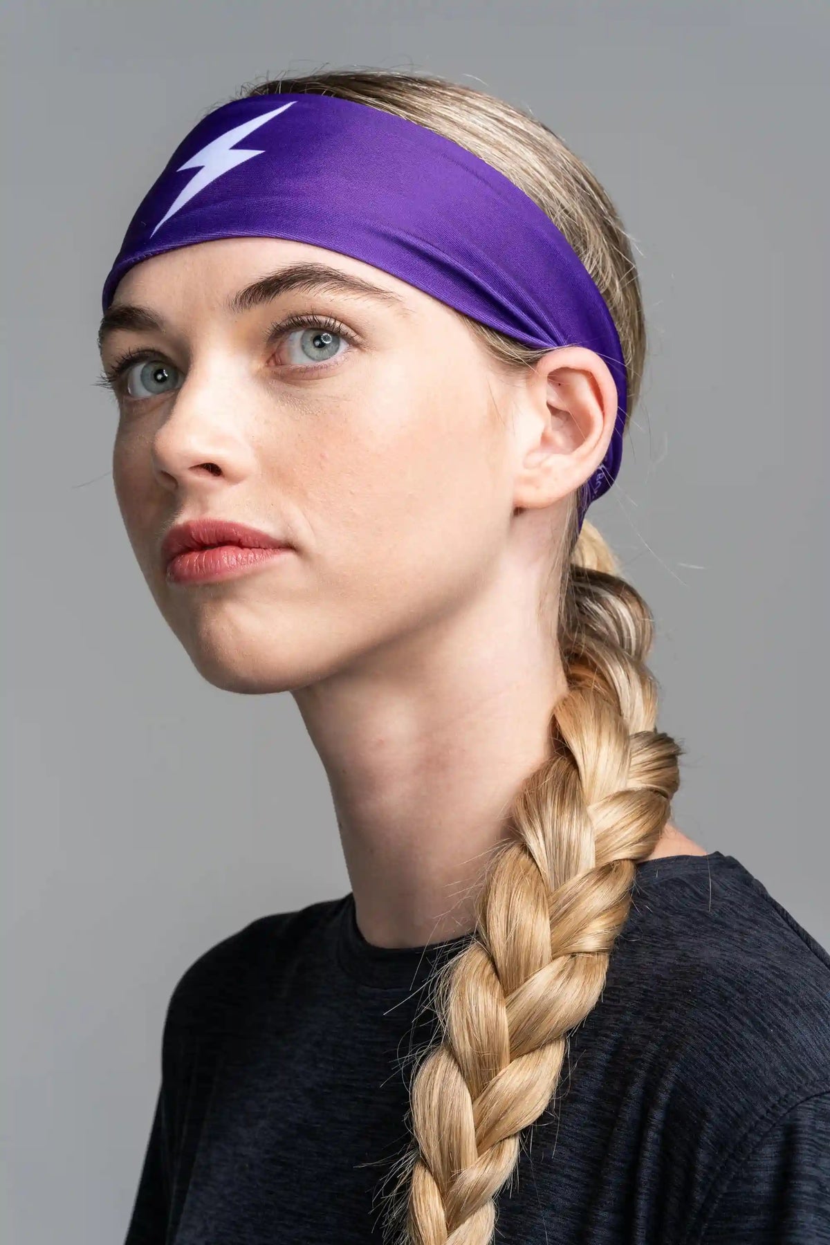 Performance Wide Headband - Purple Main image