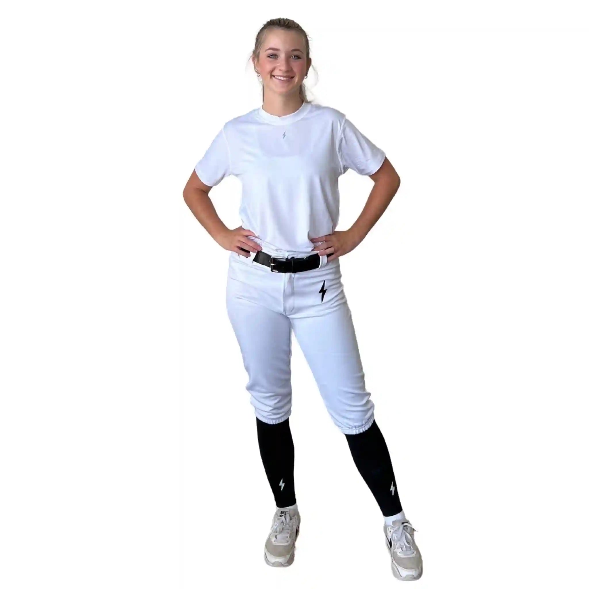 Premium Pro Softball Knicker Pant - White Secondary image