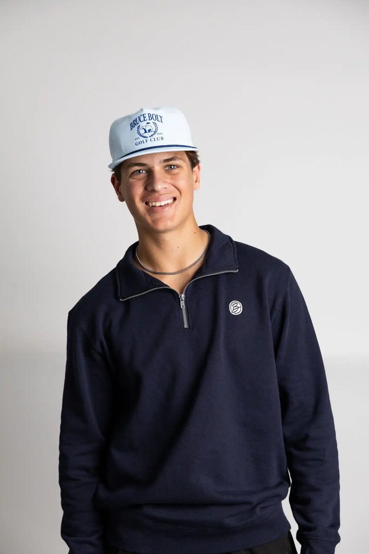 "BRUCE BOLT Golf Club" Rope Hat - Baby Blue Main image
