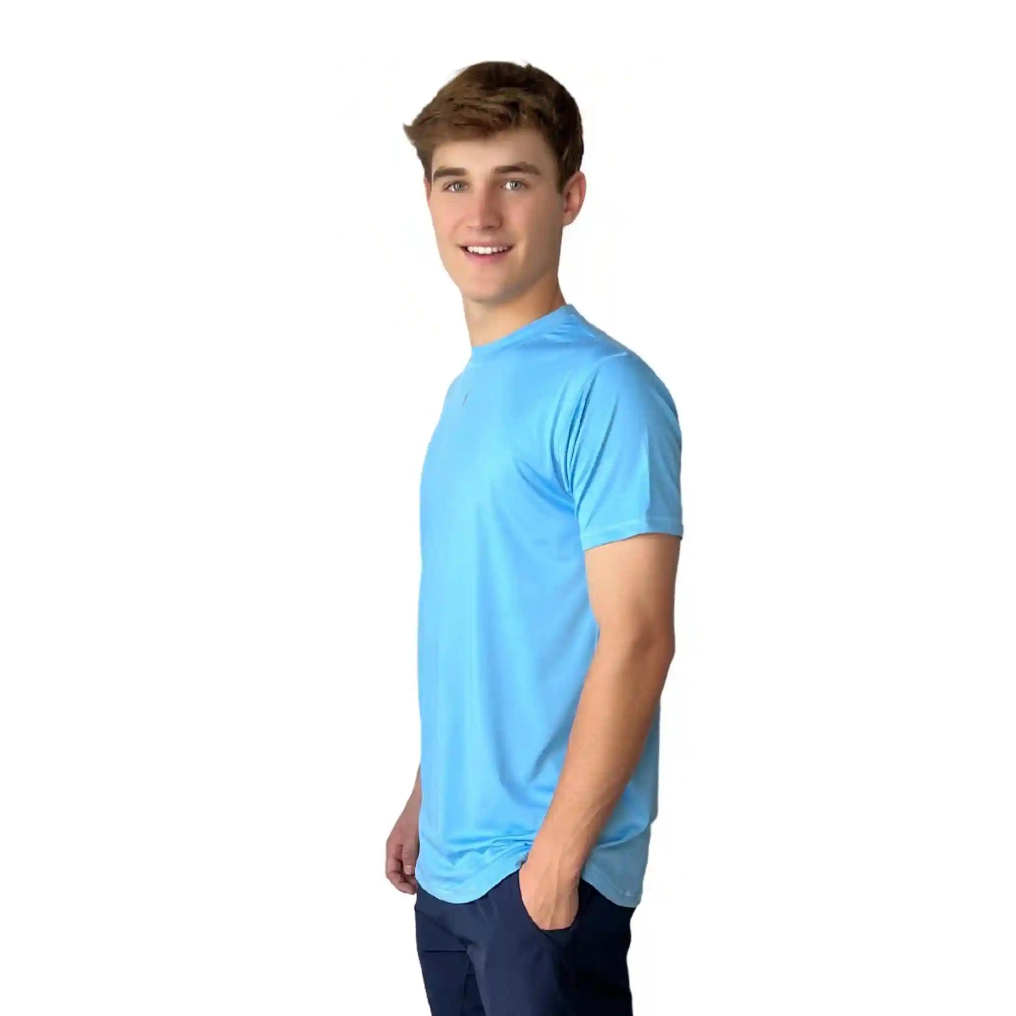 Performance Short Sleeve Shirt - Baby Blue Secondary image