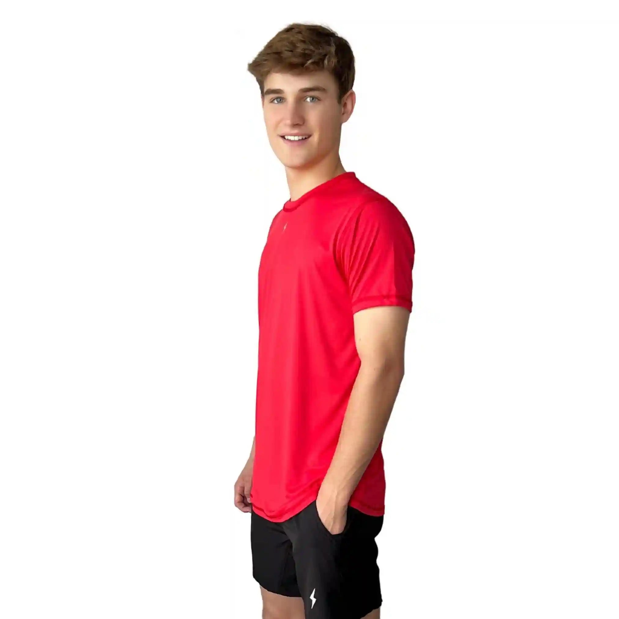 Performance Short Sleeve Shirt - Red Secondary image