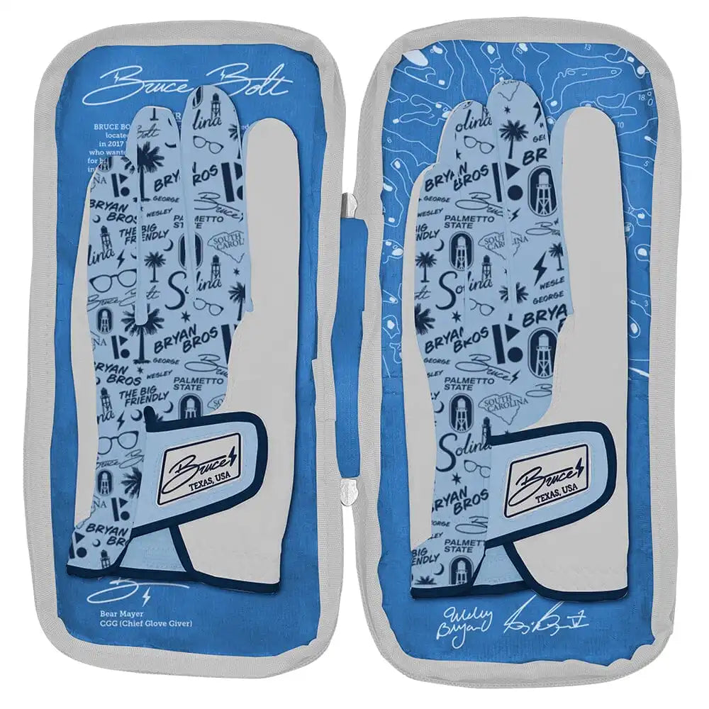 Bryan Bros Creator Series Golf Gloves (On Right, 2-Pack) - Baby Blue