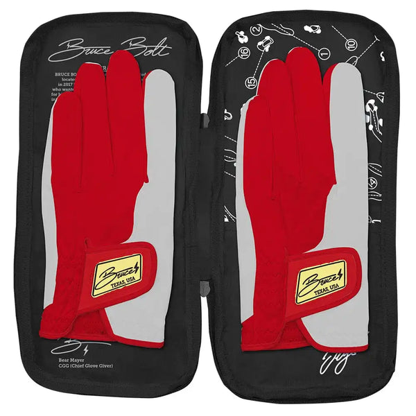 Sergio Garcia Signature Series Golf Gloves (On Right, 2-Pack) - Red/White