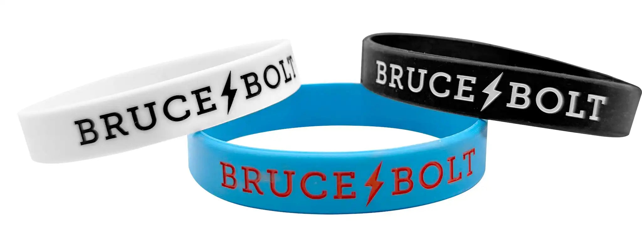 "BRUCE BOLT" Silicone Stretch Bracelet - Black Secondary image