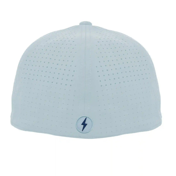 SMART FIT Performance BOLT Game Hat - Ice Blue/Navy Bolt