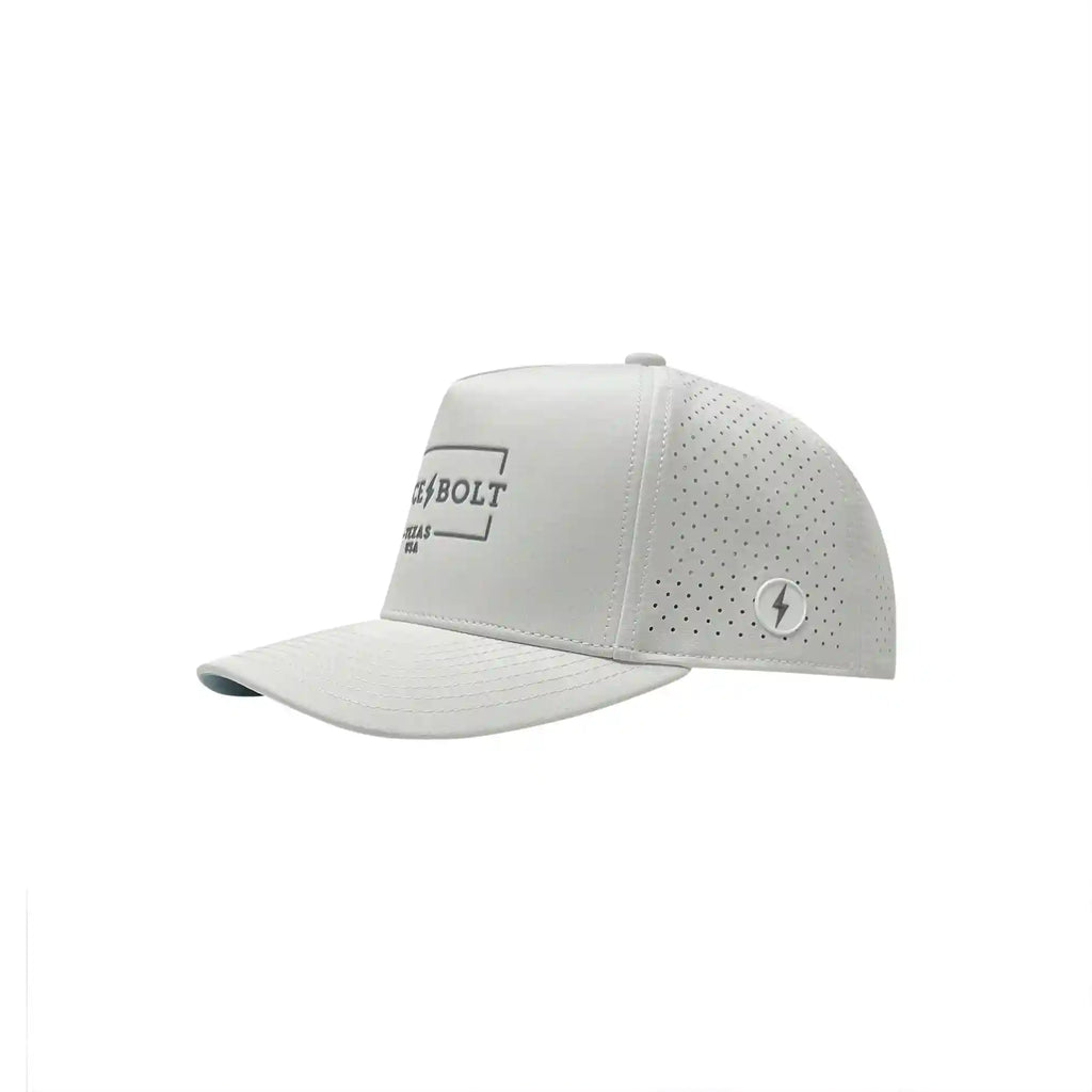 "BRUCE BOLT" Standard Snapback Hat - White