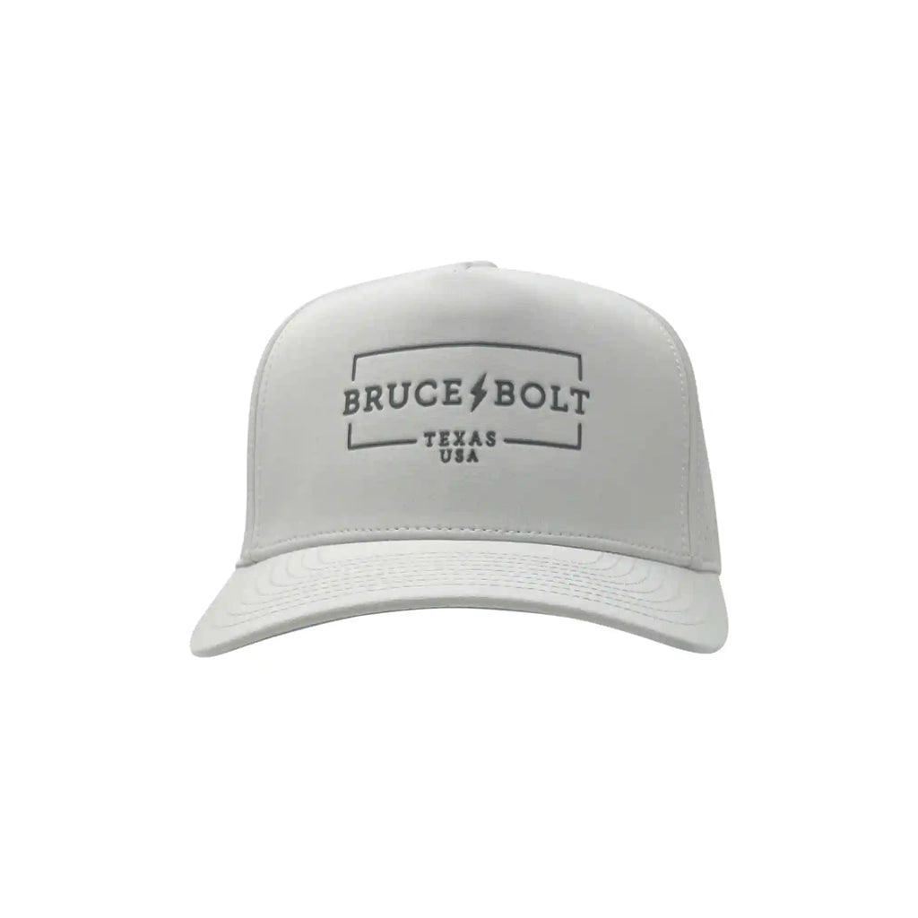 "BRUCE BOLT" Standard Snapback Hat - White