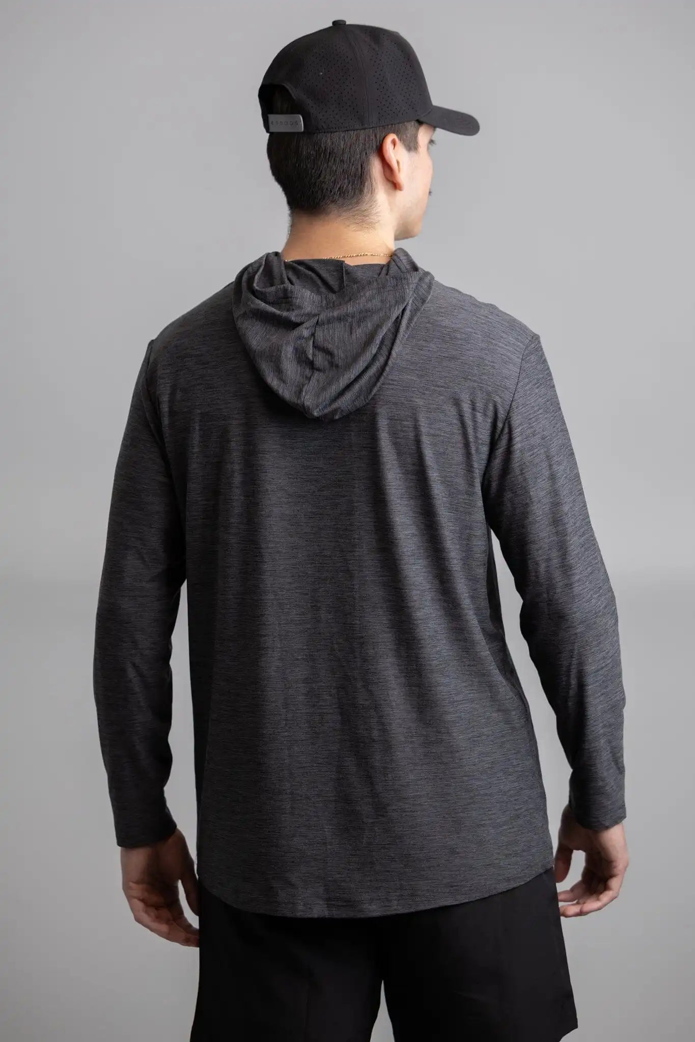 SuperSoft BOLT Long Sleeve Hoodie - Charcoal Secondary image