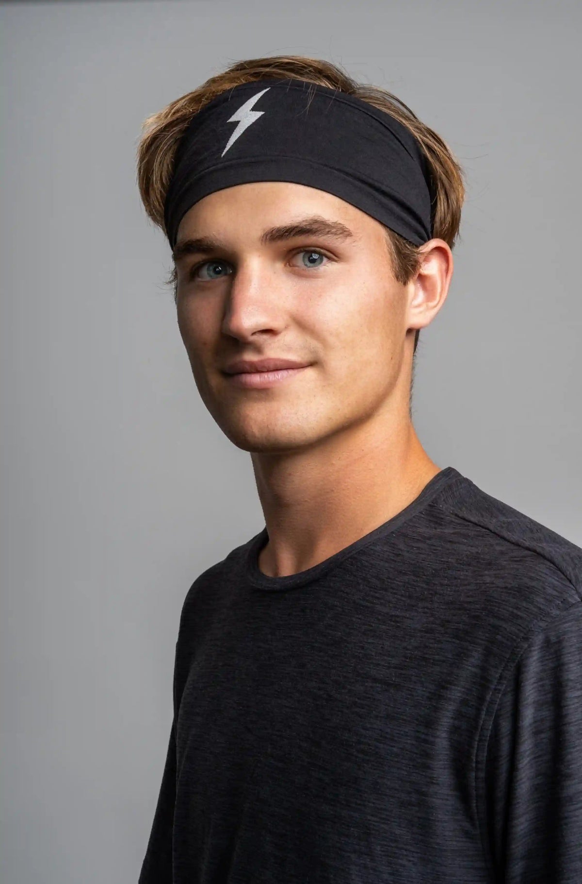 Knitted Performance Wide Headband - Black Main image