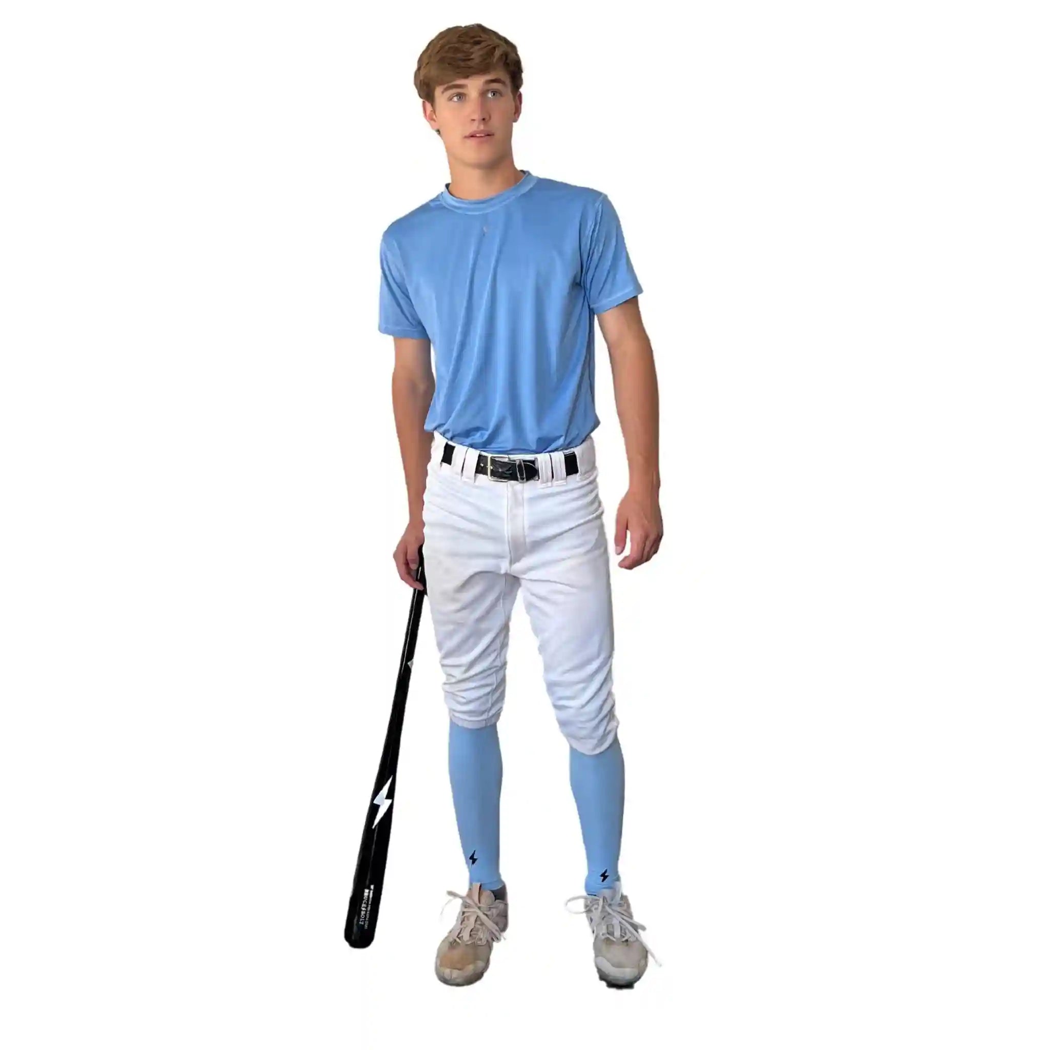 Compression Xtra Long Leg Sleeves (2-Pack) - Baby Blue Secondary image