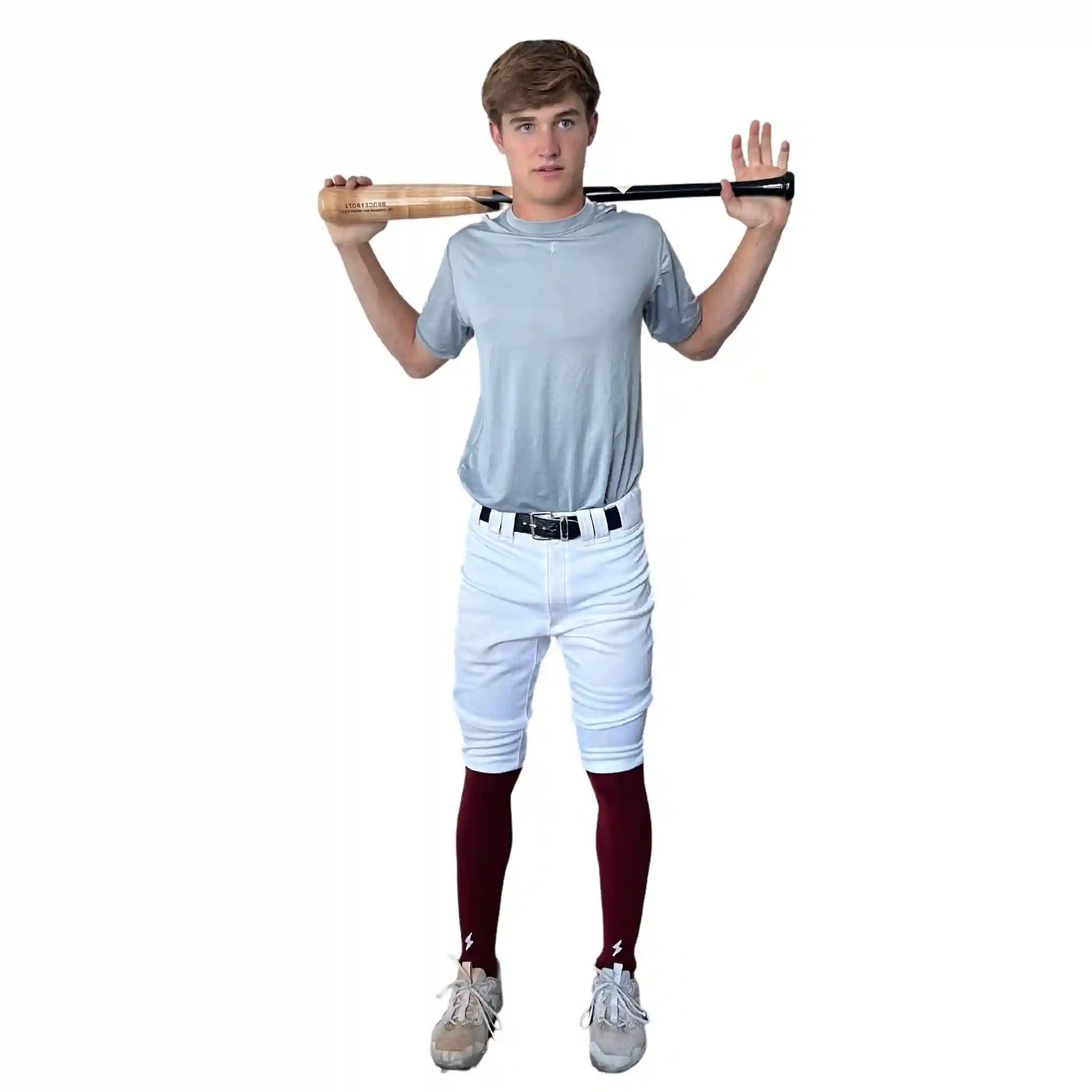 Compression Xtra Long Leg Sleeves (2-Pack) - Maroon Secondary image
