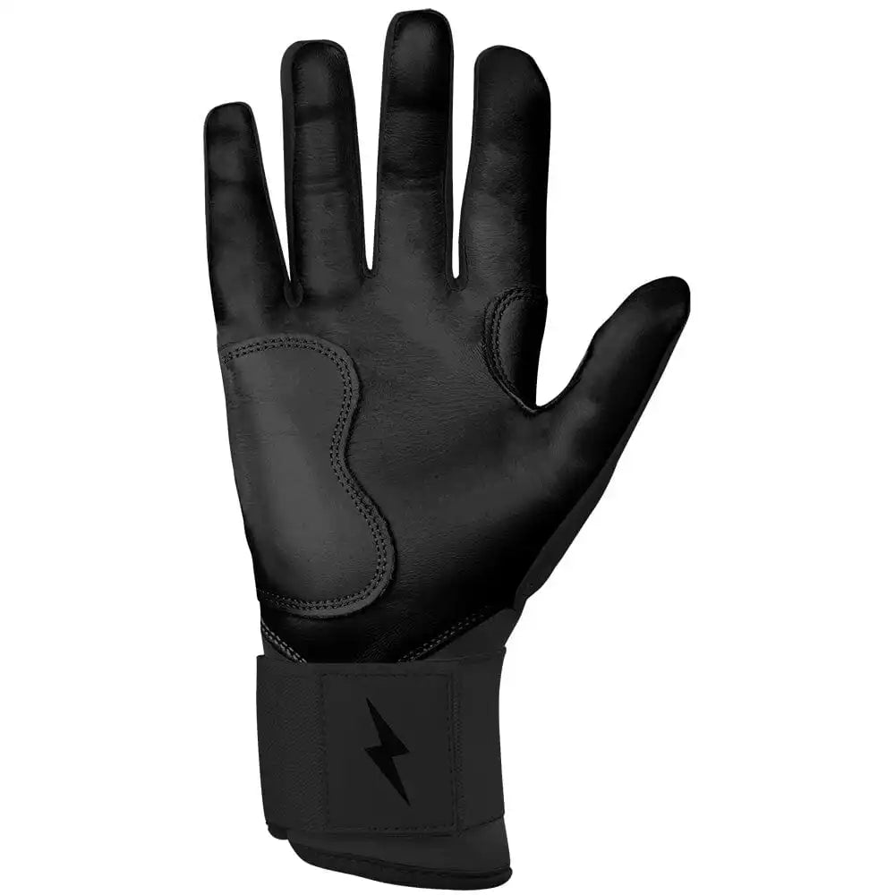 Bear Series Long Cuff Batting Gloves - Blackout Secondary image