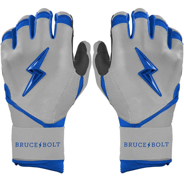 Grey Series Long Cuff Batting Gloves - Royal Blue