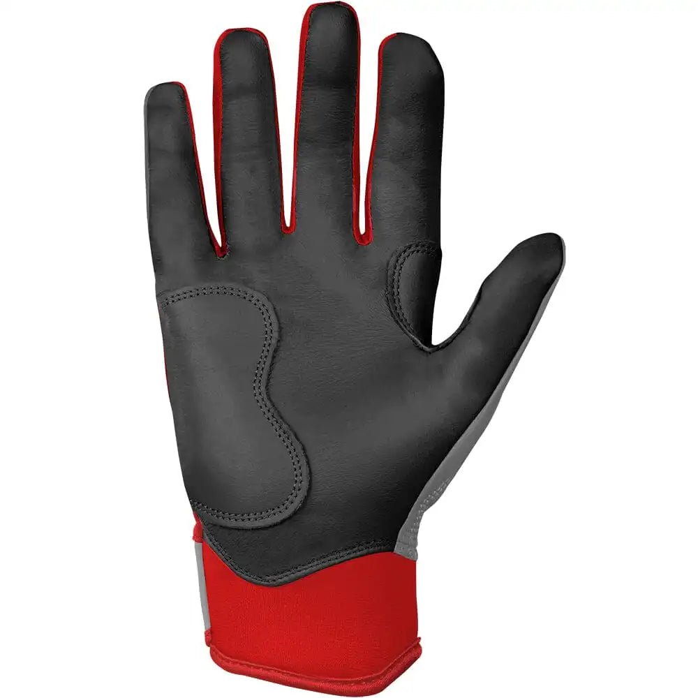 Grey Series Short Cuff Batting Gloves - Red Secondary image