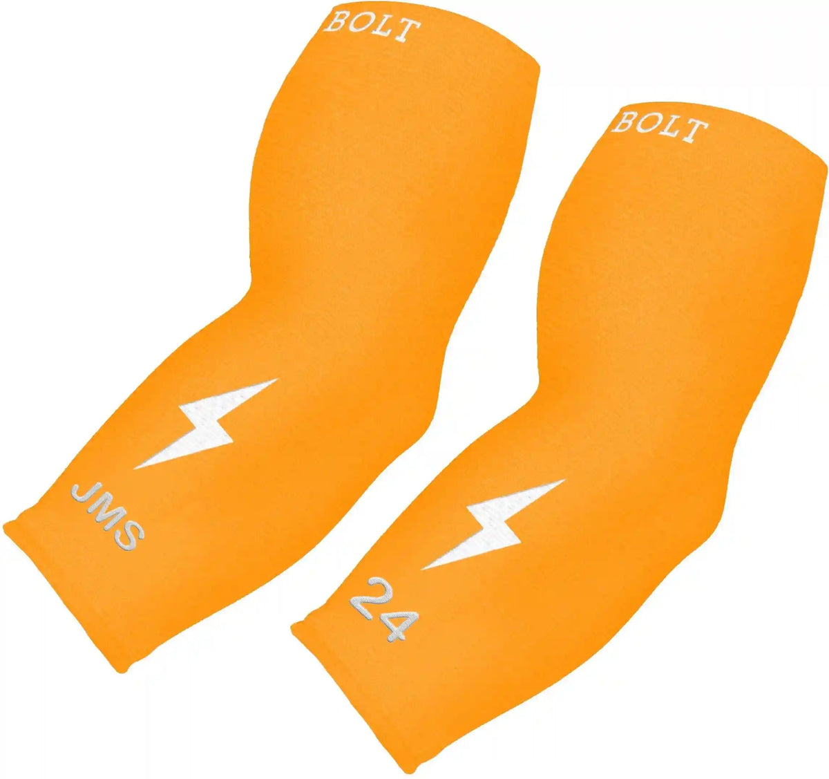 Personalized Graduated Compression Premium 3/4 Arm Sleeve - Neon Orange Main image