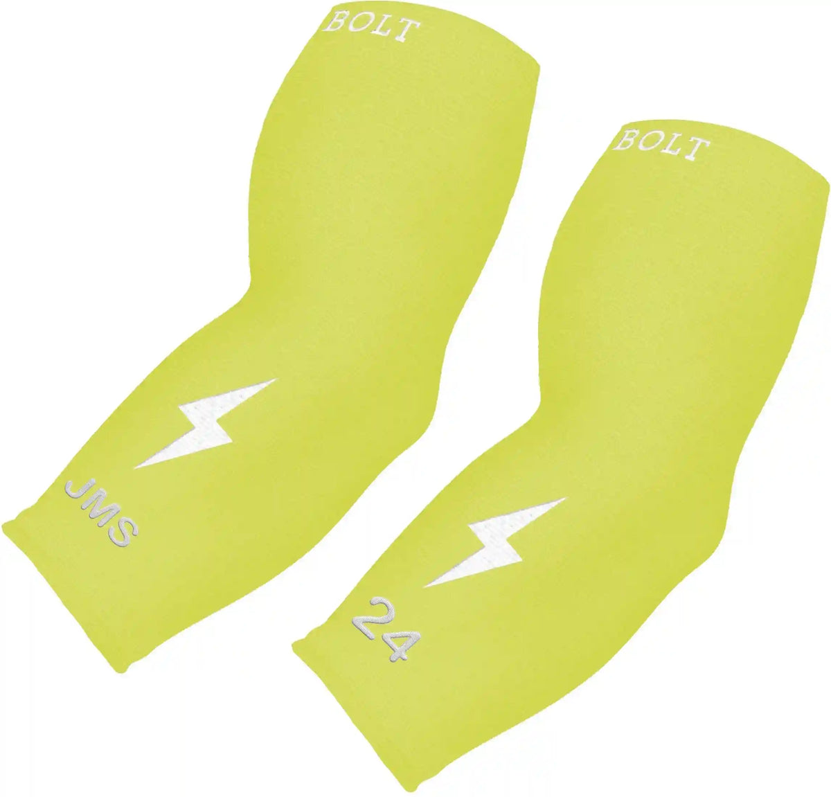Personalized Graduated Compression Premium 3/4 Arm Sleeve - Neon Yellow Main image