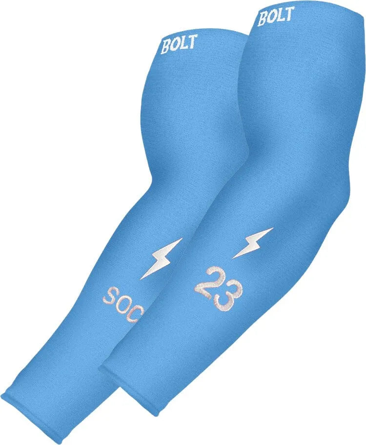 Personalized Graduated Compression Premium Arm Sleeve - Baby Blue Main image
