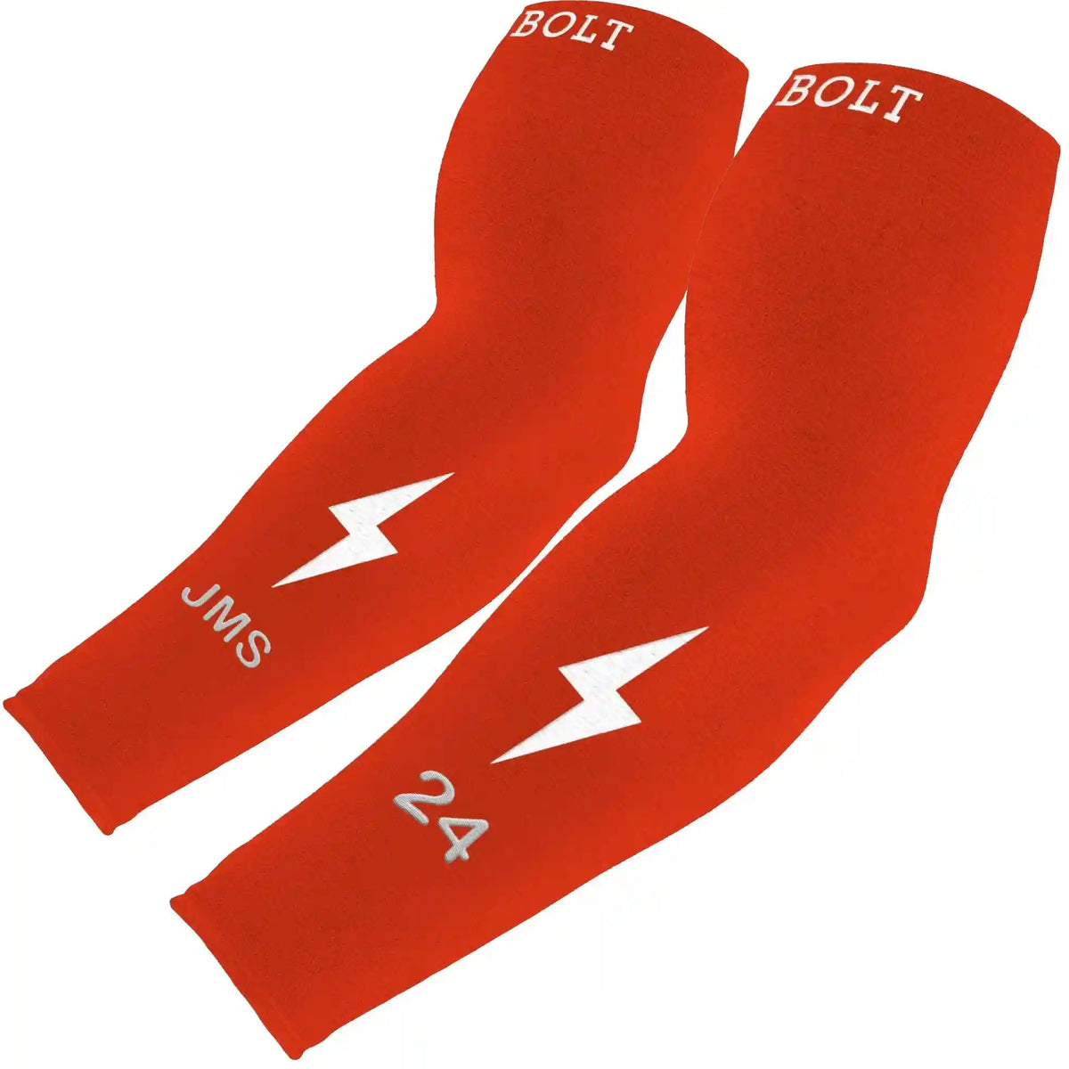 Personalized Graduated Compression Premium Arm Sleeve - Caliente Red Main image
