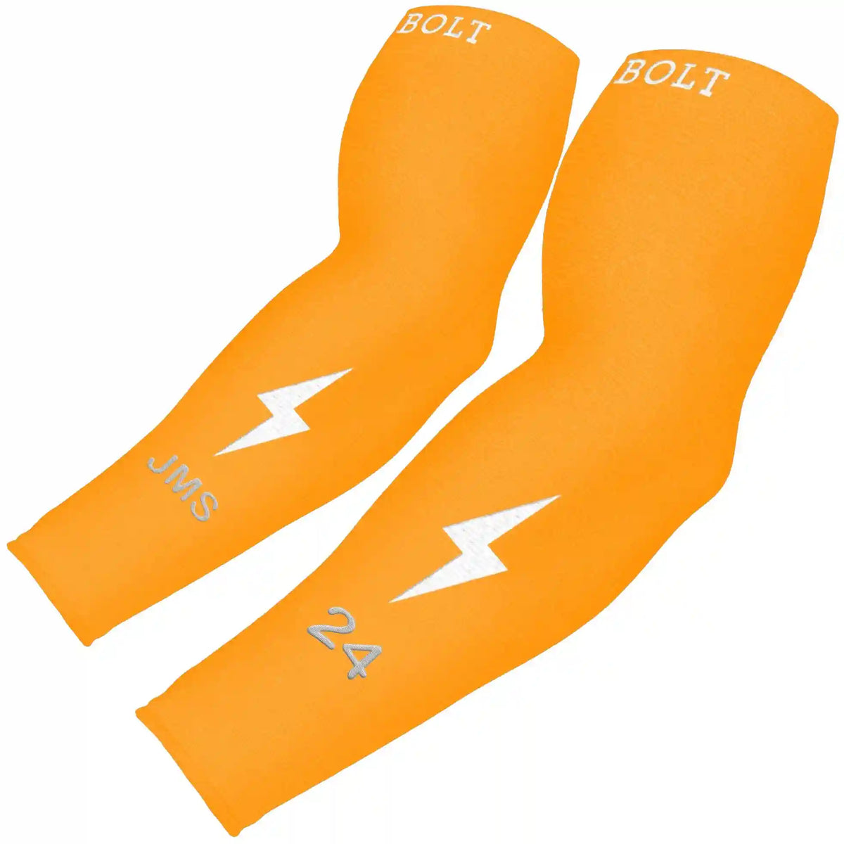 Personalized Graduated Compression Premium Arm Sleeve - Neon Orange Main image