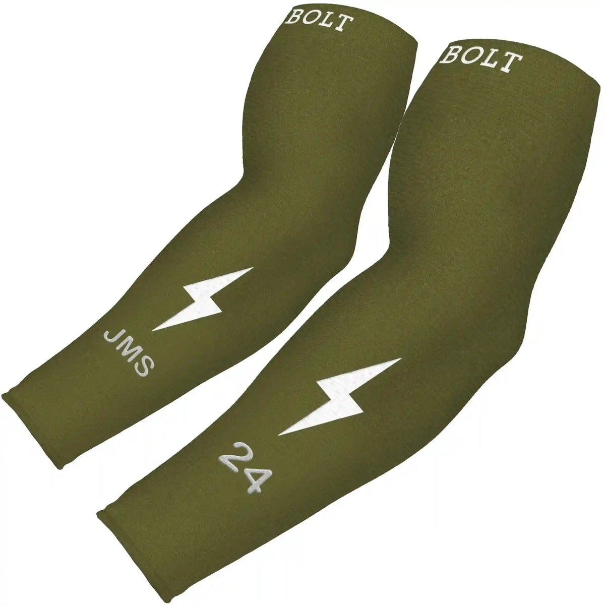 Personalized Graduated Compression Premium Arm Sleeve - Olive Green Main image