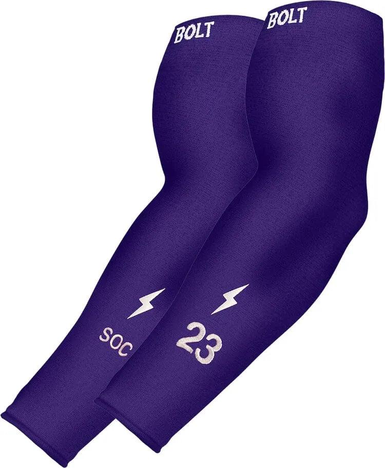Personalized Graduated Compression Premium Arm Sleeve - Purple Main image