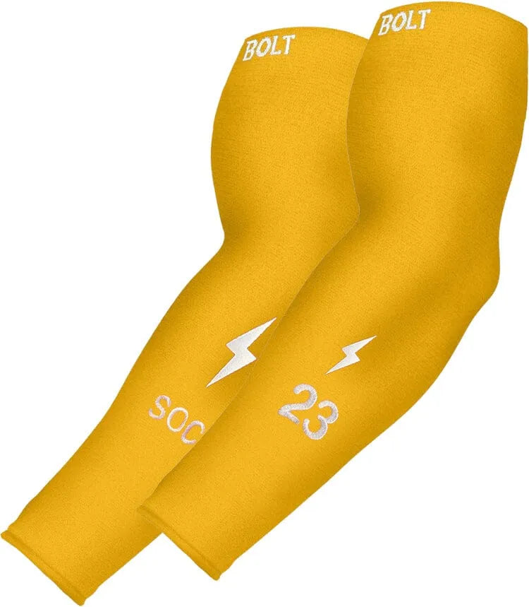 Personalized Graduated Compression Premium Arm Sleeve - Yellow Main image