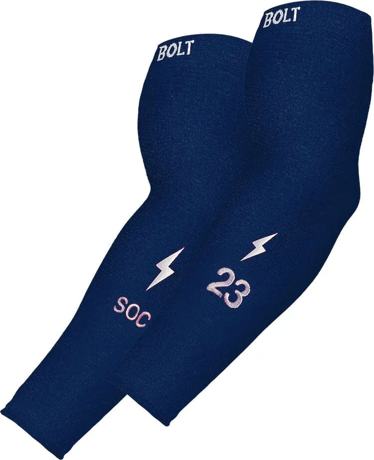 Personalized Graduated Compression Premium Arm Sleeve - Navy Main image