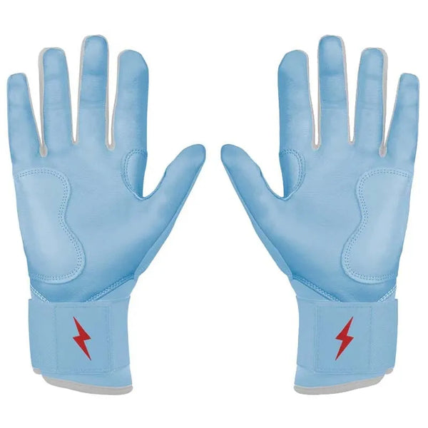 Personalized Ian Happ Signature Series Long Cuff Batting Gloves - Baby Blue
