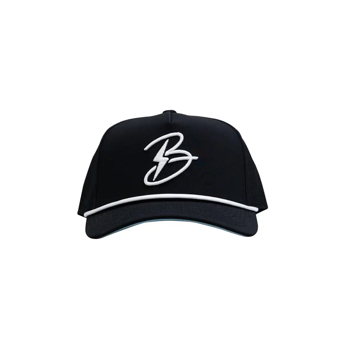 "Flying B" Pre-Curved Golf Rope Hat - Black Main image