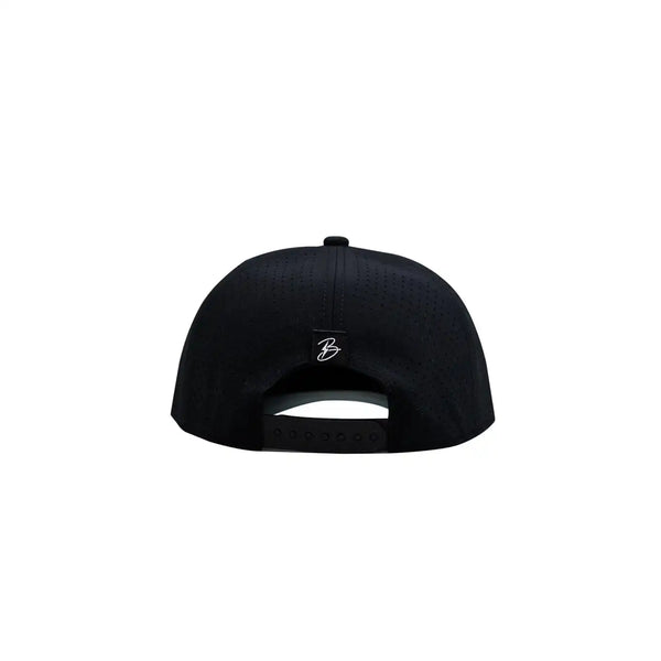"Flying B" Pre-Curved Golf Rope Hat - Black